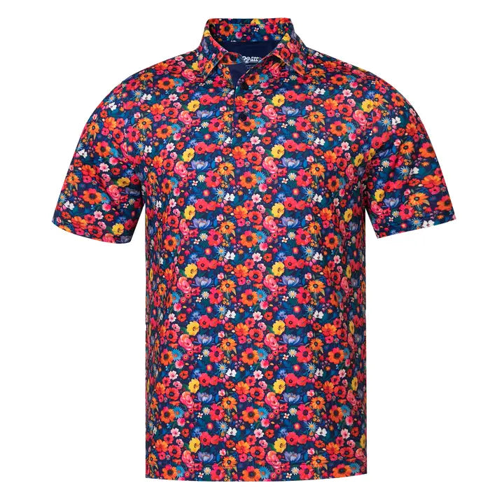 Wild Flower Fairway Men's Polo.