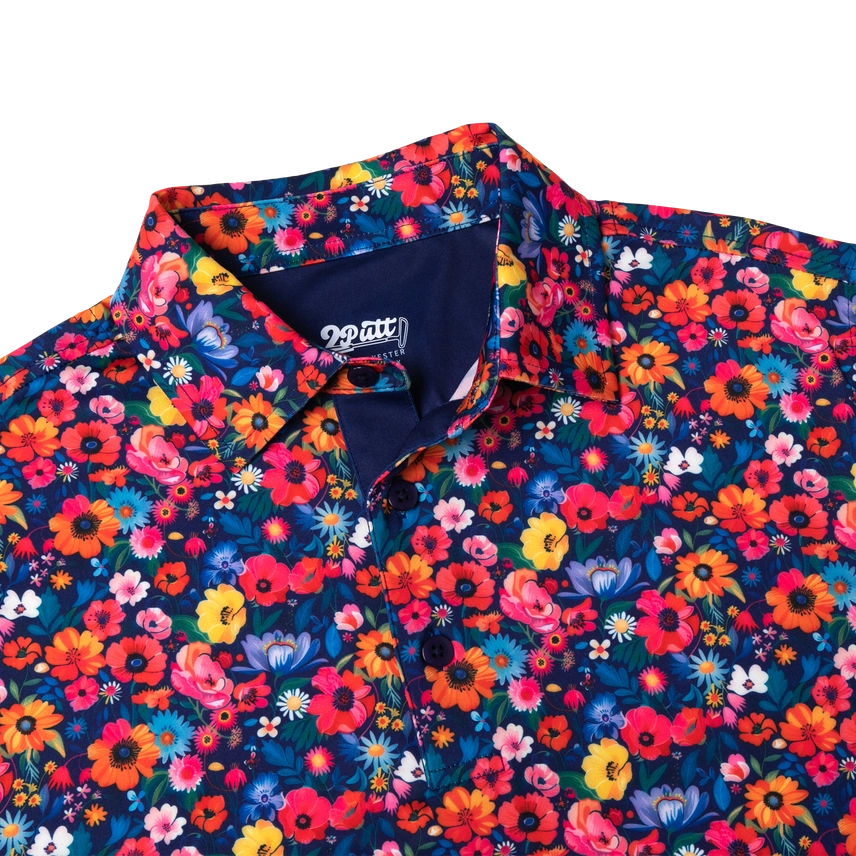 Wild Flower Fairway Men's Polo.
