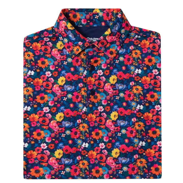 Wild Flower Fairway Men's Polo.