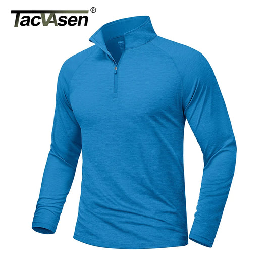 Men's 1/4 Zip UPF 50+ Long Sleeve Golf Polo
