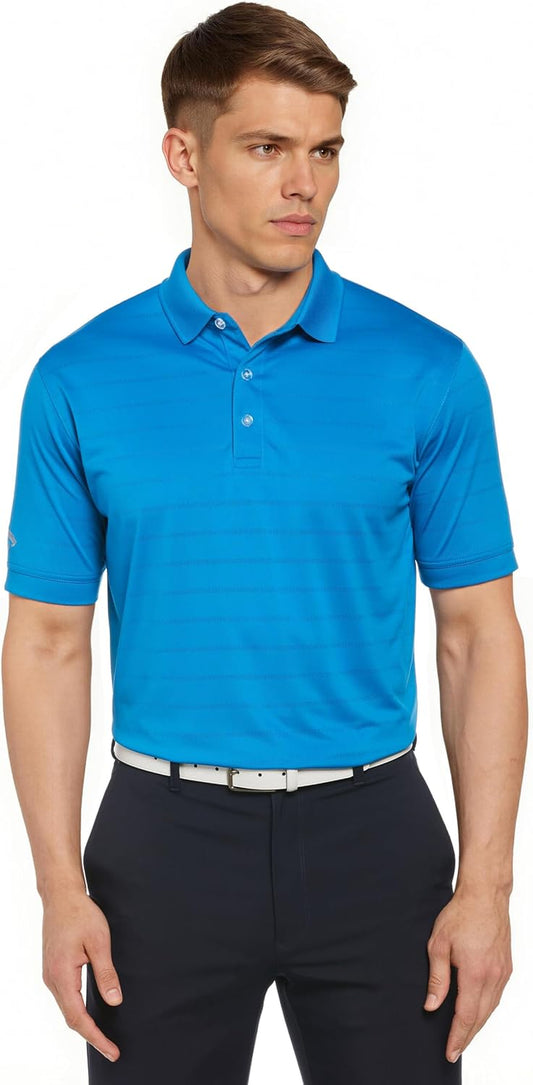Men'S Vent Short Sleeve Open Mesh Polo Shirt
